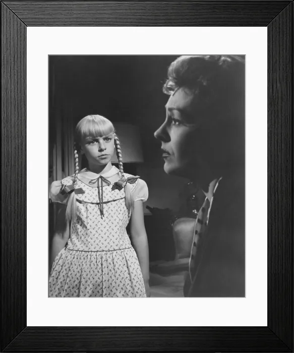 Framed Print : THE BAD SEED, from left: Patty McCormack, Nancy Kelly, 1956
