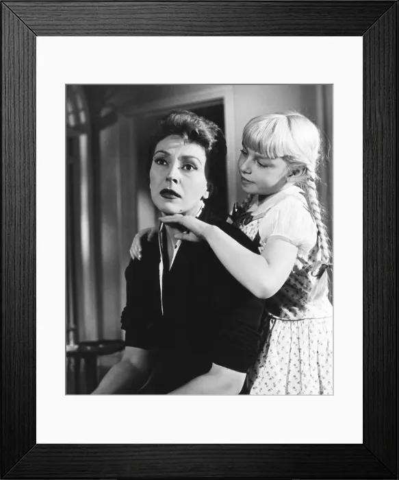 Framed Print : THE BAD SEED, from left: Nancy Kelly, Patty McCormack, 1956