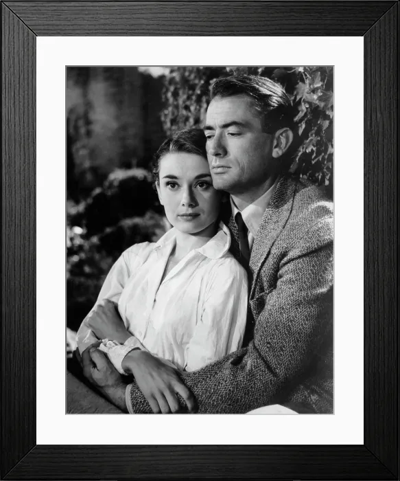 Framed Print : ROMAN HOLIDAY, Audrey Hepburn, Gregory Peck, 1953 Framed Print : ROMAN HOLIDAY, Audrey Hepburn, Gregory Peck, 1953