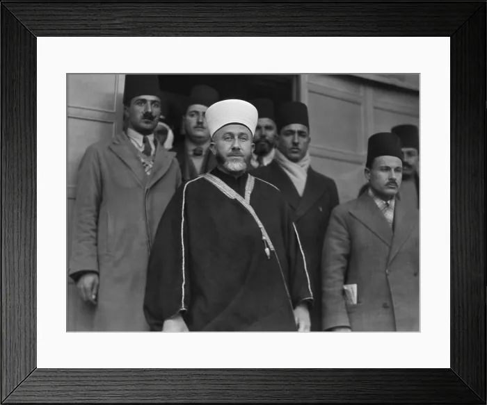 Framed Print : Grand Mufti, Muhammad Amin al-Husayni, 1937. He was a Palestinian Arab nationalist and Muslim leader who rallied Arab nationalism against Zionism Framed Print : Grand Mufti, Muhammad Amin al-Husayni, 1937. He was a Palestinian Arab nationalist and Muslim leader who rallied Arab nationalism against Zionism