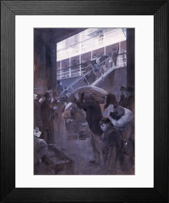 Framed Print : GONE, by J. Andr Castaigne, 1893, American oil painting Framed Print : GONE, by J. Andr Castaigne, 1893, American oil painting