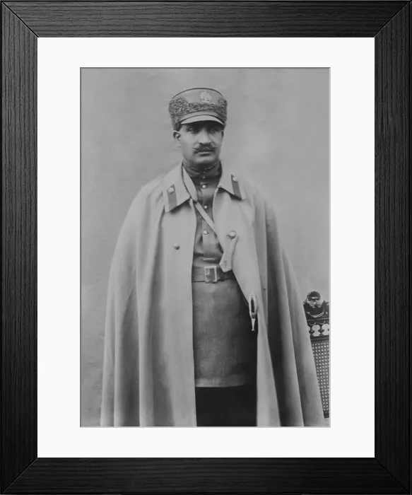 Framed Print : Reza Shah Pahlavi was elected monarch by Irans Constituent Assembly in 1925 Framed Print : Reza Shah Pahlavi was elected monarch by Irans Constituent Assembly in 1925