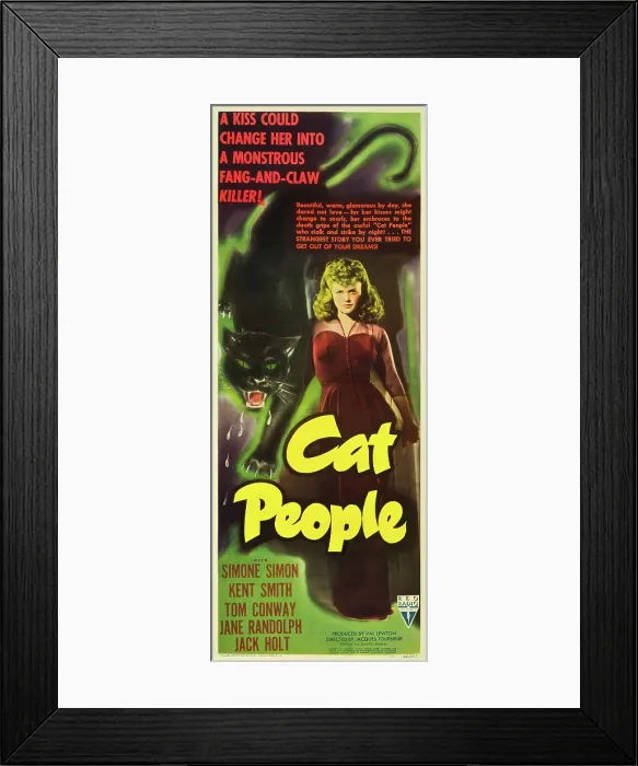 Framed Print : CAT PEOPLE, Simone Simon, 1942 Framed Print : CAT PEOPLE, Simone Simon, 1942