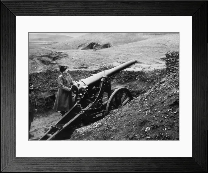 Framed Print : Siege of Ottoman Adrianople (Edirne) by Bulganian and Serbian forces, Nov. 3, 1912 -March 26, 1913. Bulgarian siege gun at Adrianople (BSLOC_2017_1_141) Framed Print : Siege of Ottoman Adrianople (Edirne) by Bulganian and Serbian forces, Nov. 3, 1912 -March 26, 1913. Bulgarian siege gun at Adrianople (BSLOC_2017_1_141)