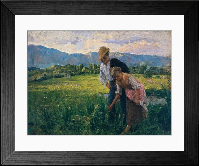 Framed Print : The blowfly, by No Bordignon, 1880, 19th Century, canvas - Italy, Veneto, Venice, Ca Pesaro, International Gallery of Modern Art. Whole artwork view