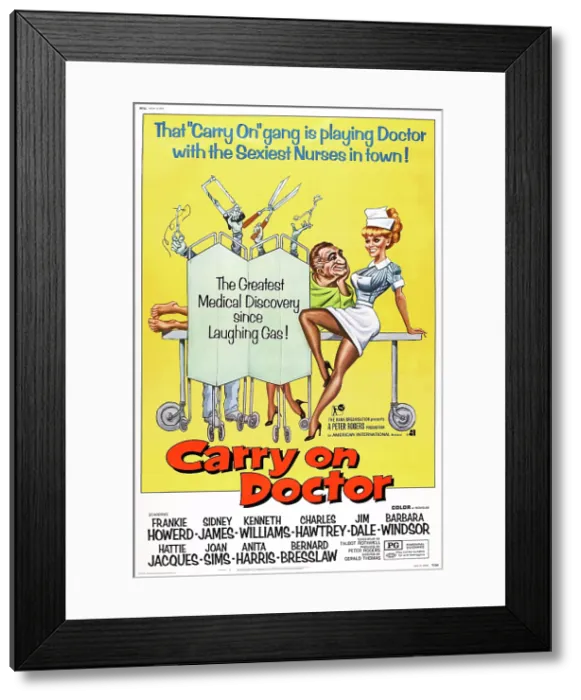 Framed Print : CARRY ON DOCTOR, US poster, 1967