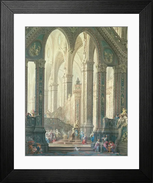 Framed Print : Salomon Burning Incense Before the Idols, by Vittorio Maria Bigari, 1740 about, 18th Century, tempera on canvas, cm 120 x 95 - Italy, Emilia Romagna, Bologna Framed Print : Salomon Burning Incense Before the Idols, by Vittorio Maria Bigari, 1740 about, 18th Century, tempera on canvas, cm 120 x 95 - Italy, Emilia Romagna, Bologna