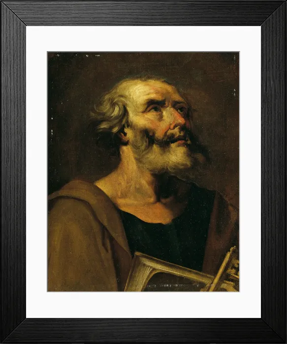 Framed Print : Saint Peter, by Unknown Artist from Emilia Romagna, 1750, 18th Century, oil on canvas - Italy, Lombardy, Milan, Castello Sforzesco, Civic Collections of Ancient Art Framed Print : Saint Peter, by Unknown Artist from Emilia Romagna, 1750, 18th Century, oil on canvas - Italy, Lombardy, Milan, Castello Sforzesco, Civic Collections of Ancient Art