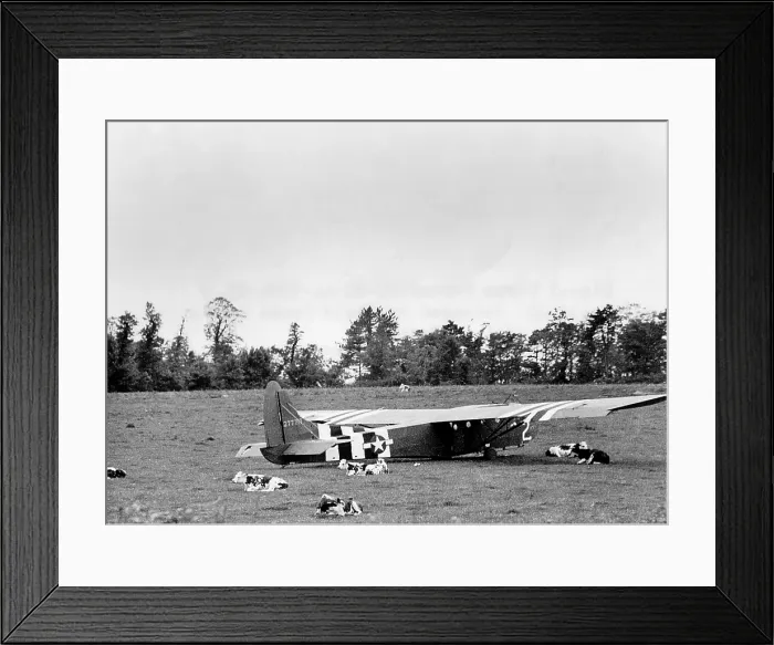 Framed Print : U. S. Air Force Glider that landed intact in Normandy on D-Day, June 6, 1944