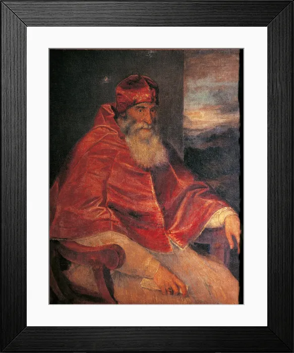 Framed Print : Altarpiece of Corpus Domini (Miracle of the Desecrated Host), by Tiziano Vecellio known as Titian, 1545 - 1545 about, 16th Century, oil on canvas, - Italy, Campania, Naples Framed Print : Altarpiece of Corpus Domini (Miracle of the Desecrated Host), by Tiziano Vecellio known as Titian, 1545 - 1545 about, 16th Century, oil on canvas, - Italy, Campania, Naples