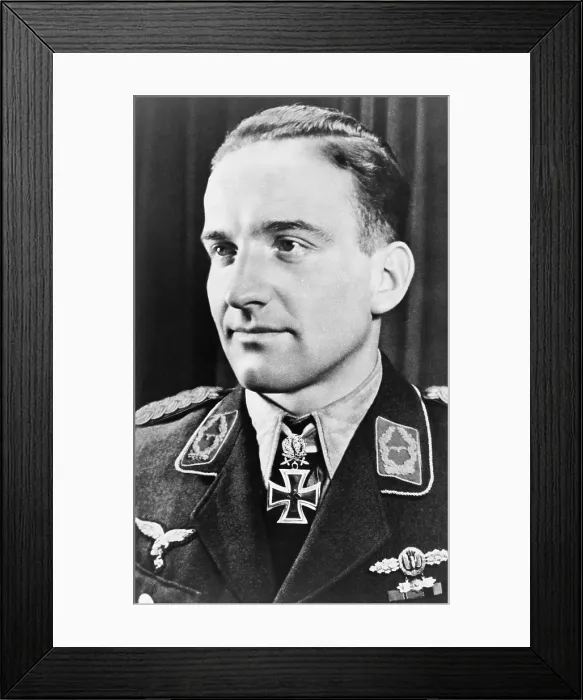 Framed Print : Hans Ulrich Rudel was the most highly decorated German serviceman of World War 2