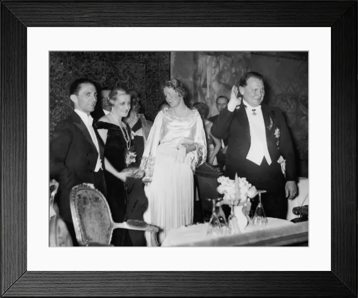 Framed Print : Joseph and Magda Goebbels with Emmy and Hermann Goering at the Press Ball Framed Print : Joseph and Magda Goebbels with Emmy and Hermann Goering at the Press Ball