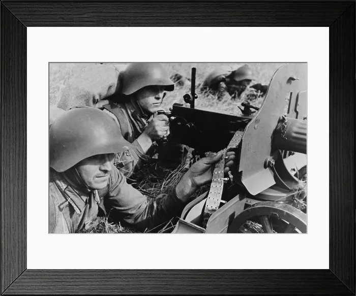 Framed Print : Red Army in the far eastern territory of the USSR in practical exercises, Oct. 1939 Framed Print : Red Army in the far eastern territory of the USSR in practical exercises, Oct. 1939