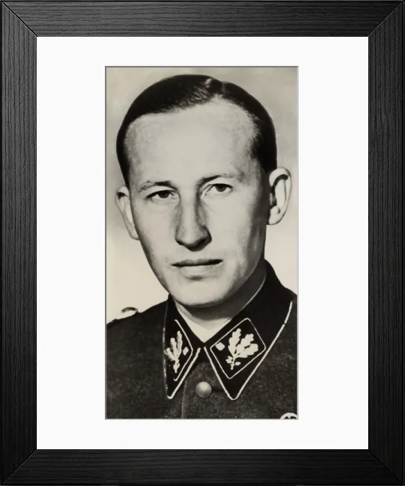 Framed Print : Reinhard Heydrich, Director of the Nazi Gestapo, and occupation leader western Czechoslovakia