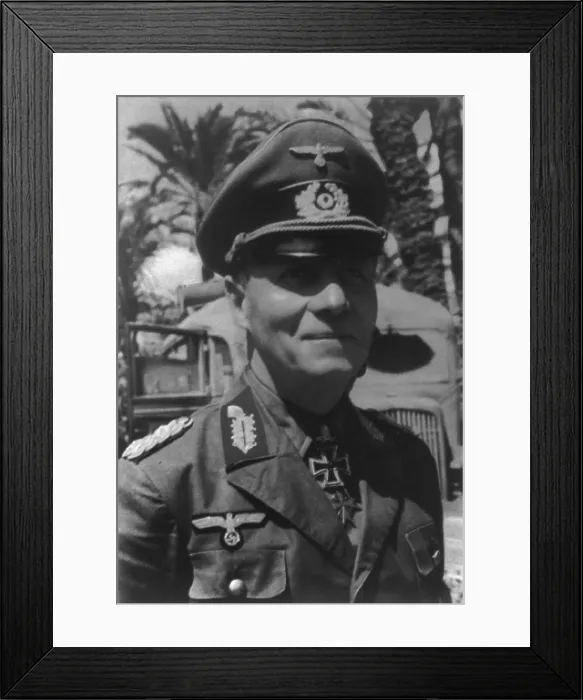 Framed Print : General Erwin Rommel, German commander in France and North Africa during World War 2. Ca. 1940-44. (BSLOC_2014_8_157) Framed Print : General Erwin Rommel, German commander in France and North Africa during World War 2. Ca. 1940-44. (BSLOC_2014_8_157)