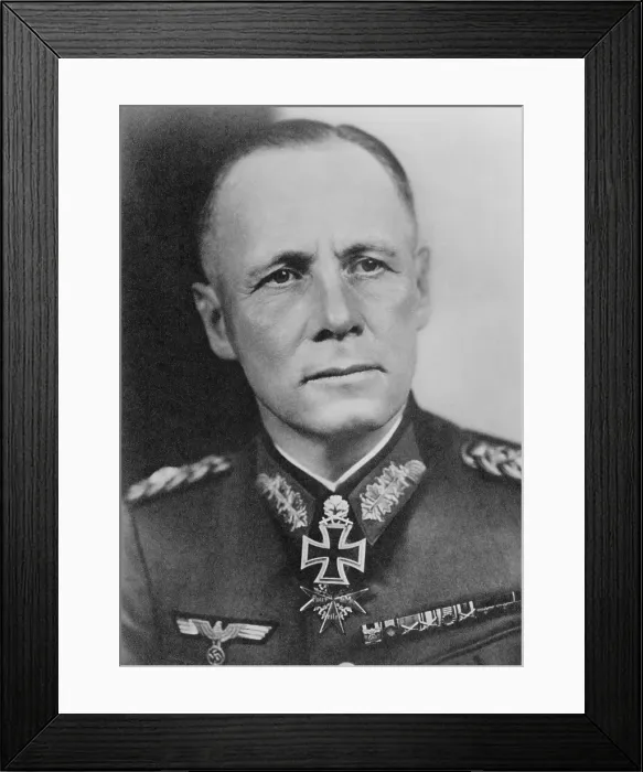 Framed Print : Field Marshall Erwin Rommel, German commander in France and North Africa during World War 2 Framed Print : Field Marshall Erwin Rommel, German commander in France and North Africa during World War 2