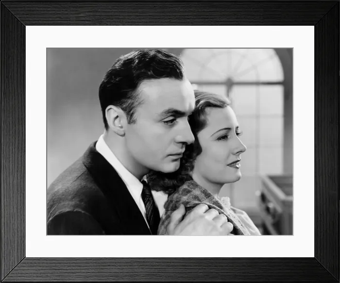 Framed Print : WHEN TOMORROW COMES, from left: Charles Boyer, Irene Dunne, 1939