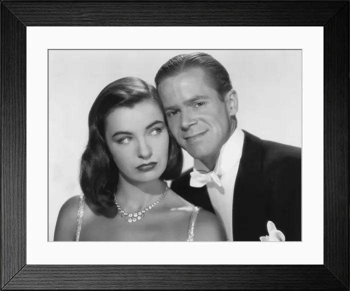 Framed Print : WHITE TIE AND TAILS, from left: Ella Raines, Dan Duryea, 1946