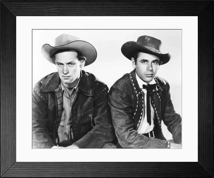 Framed Print : TEXAS, from left: William Holden, Glenn Ford, 1941