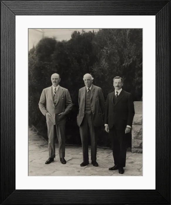Framed Print : British men of power in British Mandatory Palestine, March 31, 1925