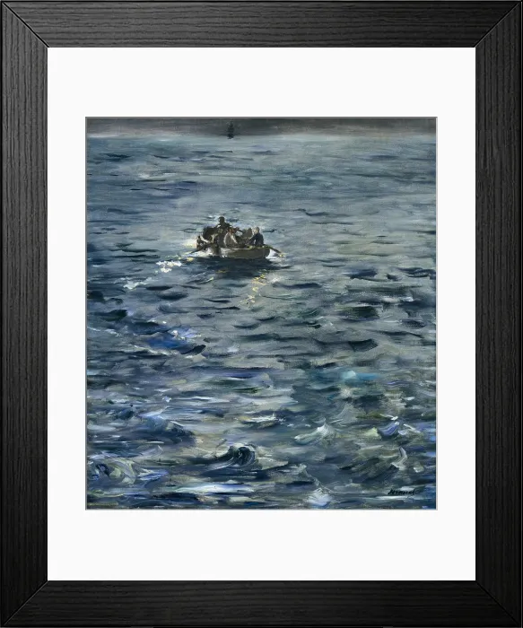 Framed Print : MANET, edouard (1832-1883). The Escape of Henri de Rochefort (L'evasion de Rochefort). 1874 Framed Print : MANET, edouard (1832-1883). The Escape of Henri de Rochefort (L'evasion de Rochefort). 1874