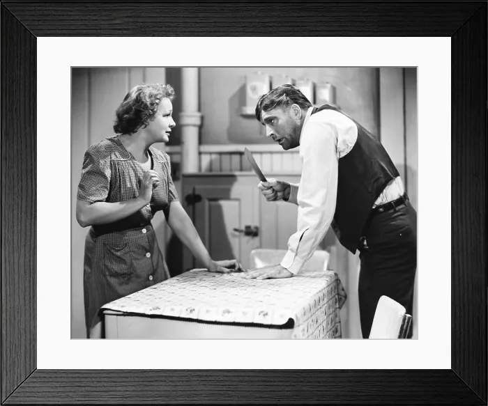 Framed Print : COME BACK, LITTLE SHEBA, from left, Shirley Booth, Burt Lancaster, 1952