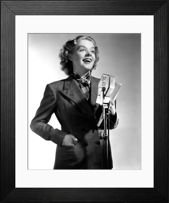 Framed Print : WAKE UP AND LIVE, Alice Faye, in a tweed suit by Gwen Wakeling, 1937. TM and Copyright 20th Century Fox Film Corp. All rights reserved / courtesy Everett Collection Framed Print : WAKE UP AND LIVE, Alice Faye, in a tweed suit by Gwen Wakeling, 1937. TM and Copyright 20th Century Fox Film Corp. All rights reserved / courtesy Everett Collection