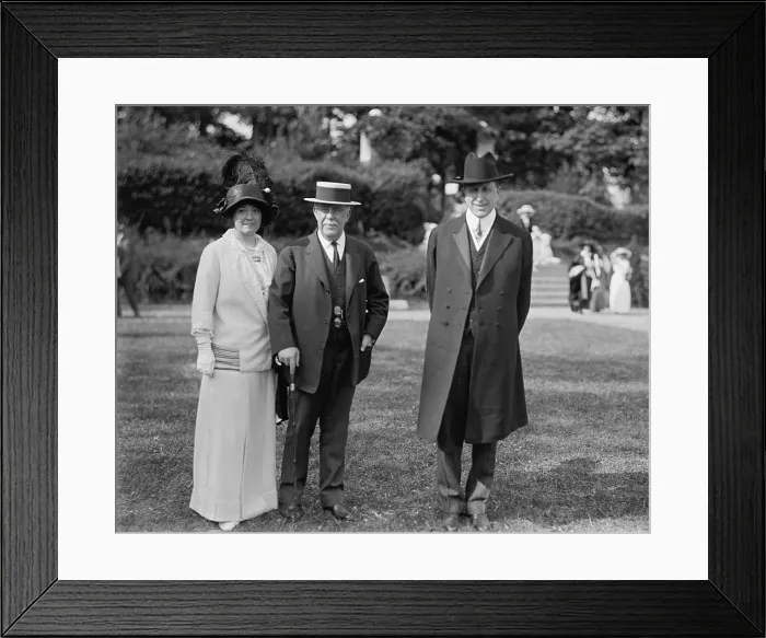 Framed Print : Newspaper publishers at a Washington, D.C. charity fete in 1913. L-R: Millicent Hearst, wife of W.R. Hearst; John R Framed Print : Newspaper publishers at a Washington, D.C. charity fete in 1913. L-R: Millicent Hearst, wife of W.R. Hearst; John R