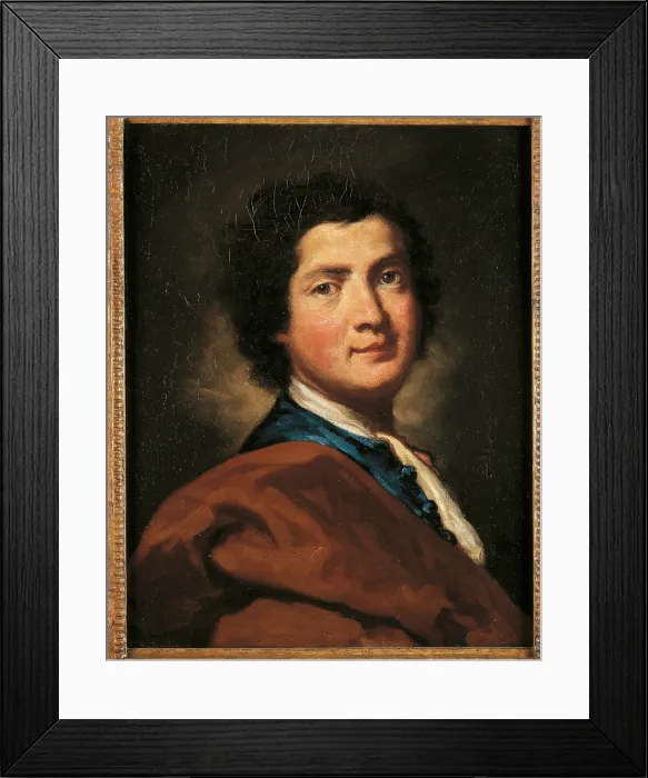 Framed Print : Head of a Young Man, by Vittore Ghislandi known as Fra Galgario, 1720 - 1730 about, 18th Century, oil on canvas, cm 55, 5 x 43, 8 - Italy, Lombardy, Milan, Koelliker Collection