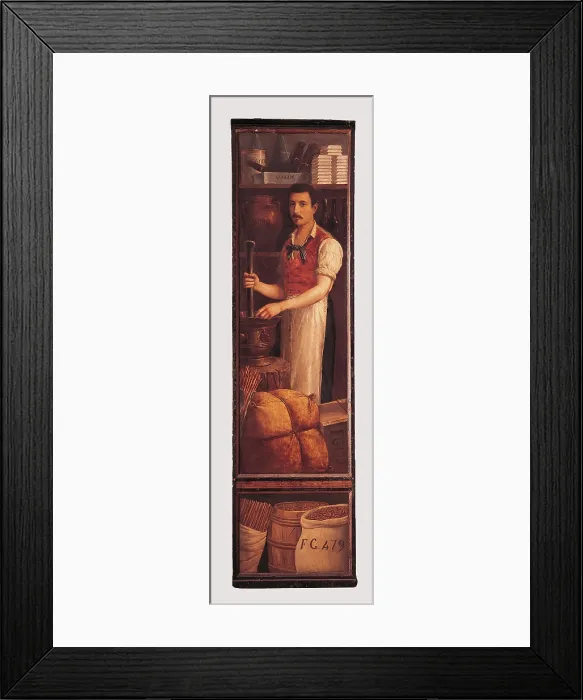 Framed Print : Sign of Milanese shop, by Unknown Artist, 1900 - 1920 about, 20th Century, - Italy, Lombardy, Milan, Museum of Milan. All Framed Print : Sign of Milanese shop, by Unknown Artist, 1900 - 1920 about, 20th Century, - Italy, Lombardy, Milan, Museum of Milan. All