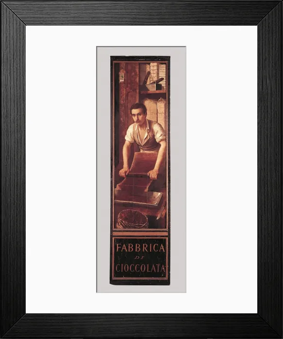 Framed Print : Sign of Milan shop, by Unknown Artist, 1900 - 1920 about, 20th Century, - Italy, Lombardy, Milan, Museum of Milan. All