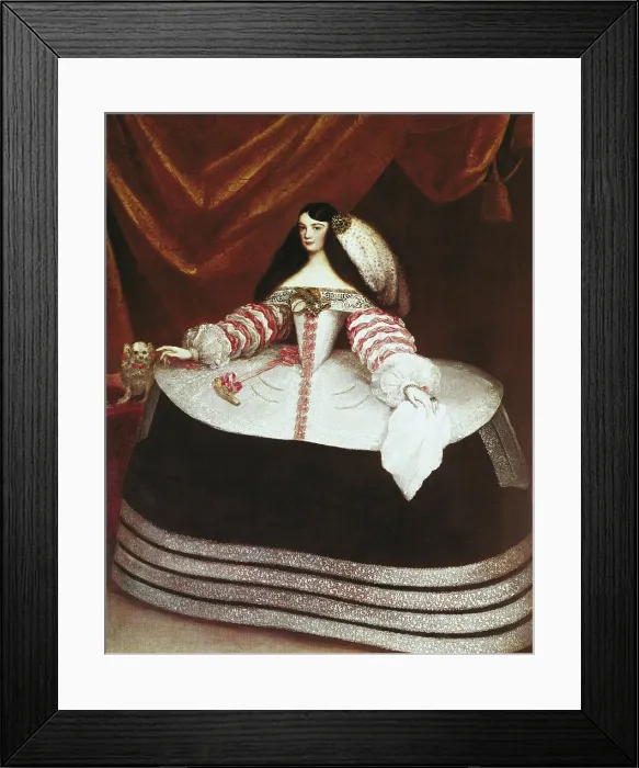 Framed Print : CARREnO DE MIRANDA, Juan (1614-1685). Dona Ines de Zuniga. 1660. Baroque art. Oil on canvas. SPAIN. Madrid. LAzaro Galdiano Foundation