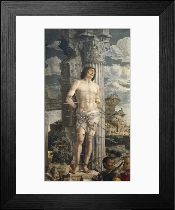 Framed Print : MANTEGNA, Andrea (1431-1506). Saint Sebastian. 1600 - 1605. ca. 1480. Renaissance art. Quattrocento. Oil on wood. FRANCE. Paris. Louvre Museum Framed Print : MANTEGNA, Andrea (1431-1506). Saint Sebastian. 1600 - 1605. ca. 1480. Renaissance art. Quattrocento. Oil on wood. FRANCE. Paris. Louvre Museum