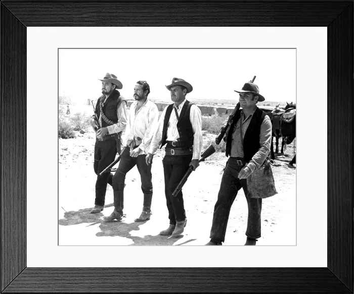 Framed Print : THE WILD BUNCH, Ben Johnson, Warren Oates, William Holden, Ernest Borgnine, 1969