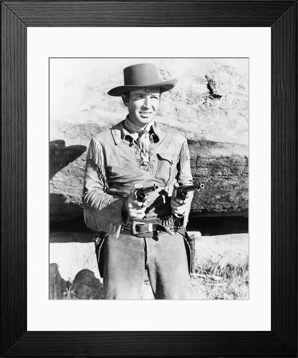 Framed Print : WILD BILL HICKOK RIDES, Bruce Cabot as Wild Bill Hickok, 1942