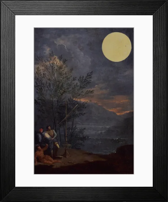 Framed Print : Astronomical Observations - Sun (Osservazioni Astronomiche - Sole), by Donato Creti, 1711, 18th Century, oil on canvas, 51 x 35 cm - Vatican City, Vatican Museum