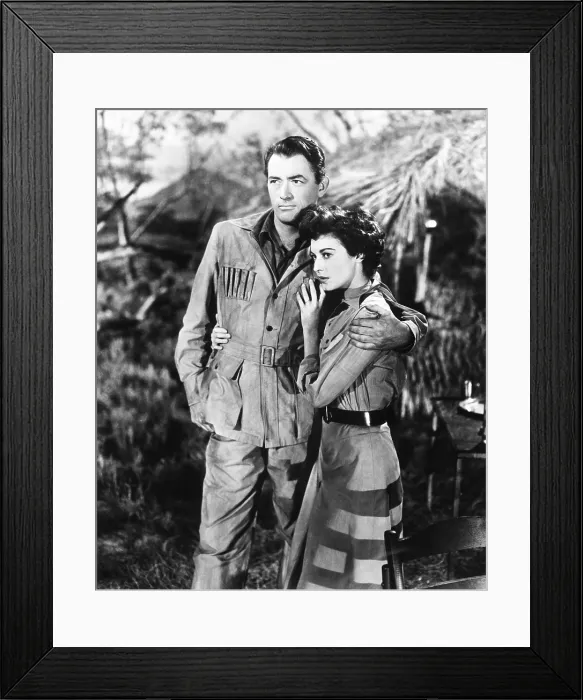 Framed Print : THE SNOWS OF KILIMANJARO, from left, Gregory Peck, Ava Gardner, 1952, TM & Copyright 20th Century Fox Film Corp. / courtesy Everett Collection