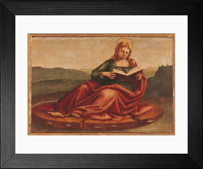 Framed Print : St Catherine of Alexandria, by Luca Signorelli, 1512 about, 16th Century, panel, cm 23 x 38 - Italy, Tuscany, Florence, Horne Museum. All Framed Print : St Catherine of Alexandria, by Luca Signorelli, 1512 about, 16th Century, panel, cm 23 x 38 - Italy, Tuscany, Florence, Horne Museum. All
