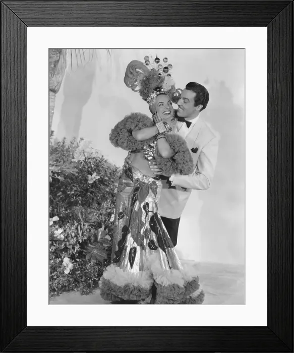 Framed Print : WEEK-END IN HAVANA, from left: Carmen Miranda, Cesar Romero, 1941, TM & Copyright 20th Century Fox Film Corp. / courtesy Everett Collection Framed Print : WEEK-END IN HAVANA, from left: Carmen Miranda, Cesar Romero, 1941, TM & Copyright 20th Century Fox Film Corp. / courtesy Everett Collection