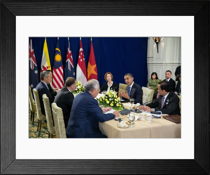 Framed Print : President Barack Obama at the ASEAN Summit at Peace Palace in Phnom Penh, Cambodia, Nov. 20, 2012
