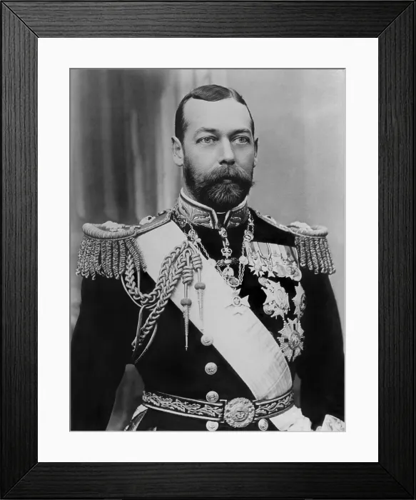 Framed Print : King George V of Britain, c. 1910, shortly after his accession to the throne (BSLOC_2017_1_81) Framed Print : King George V of Britain, c. 1910, shortly after his accession to the throne (BSLOC_2017_1_81)