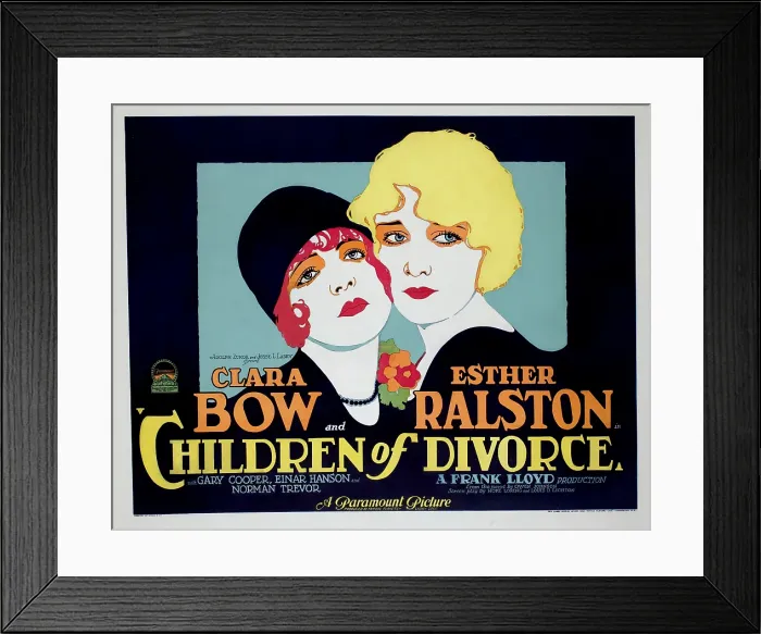 Framed Print : CHILDREN OF DIVORCE, Clara Bow, Esther Ralston, 1927