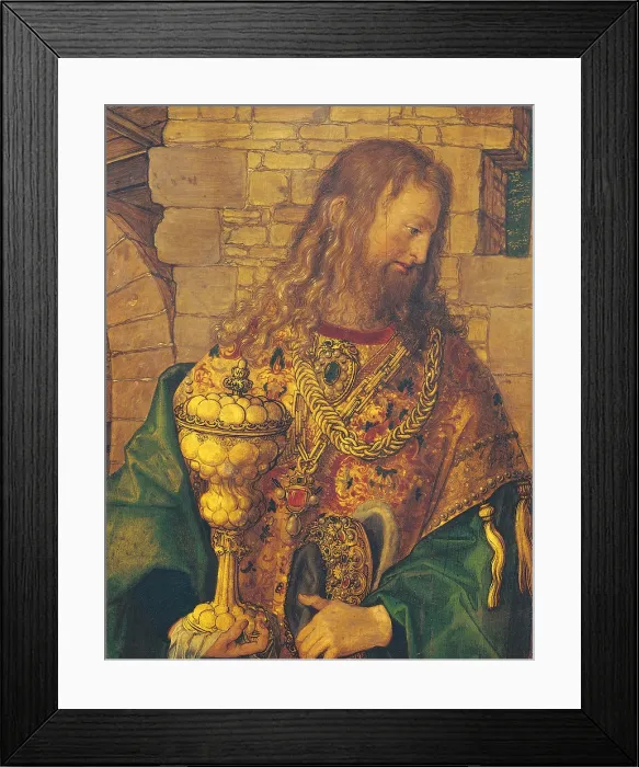 Framed Print : Adoration of the Magi, by Albrecht Drer, 1504, 16th Century, oil on fir panel, cm 100 x 114 - Italy, Tuscany, Florence, Uffizi Gallery. Detail Framed Print : Adoration of the Magi, by Albrecht Drer, 1504, 16th Century, oil on fir panel, cm 100 x 114 - Italy, Tuscany, Florence, Uffizi Gallery. Detail