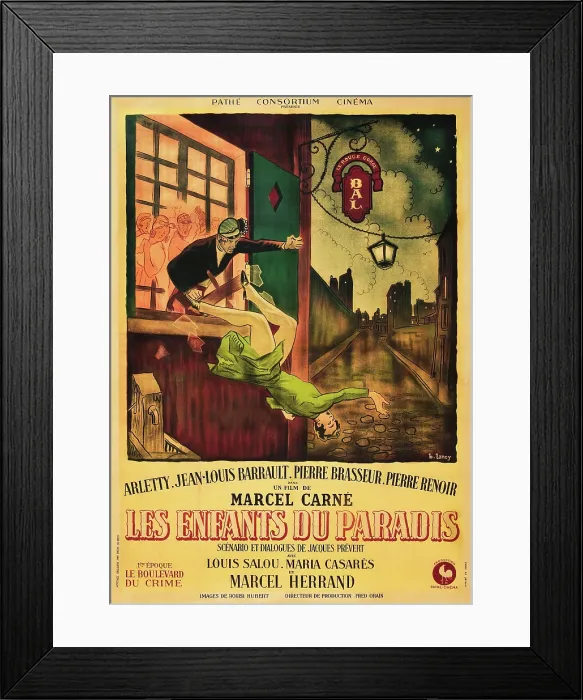 Framed Print : CHILDREN OF PARADISE, (aka LES ENFANTS DU PARADIS), French poster art, 1945 Framed Print : CHILDREN OF PARADISE, (aka LES ENFANTS DU PARADIS), French poster art, 1945