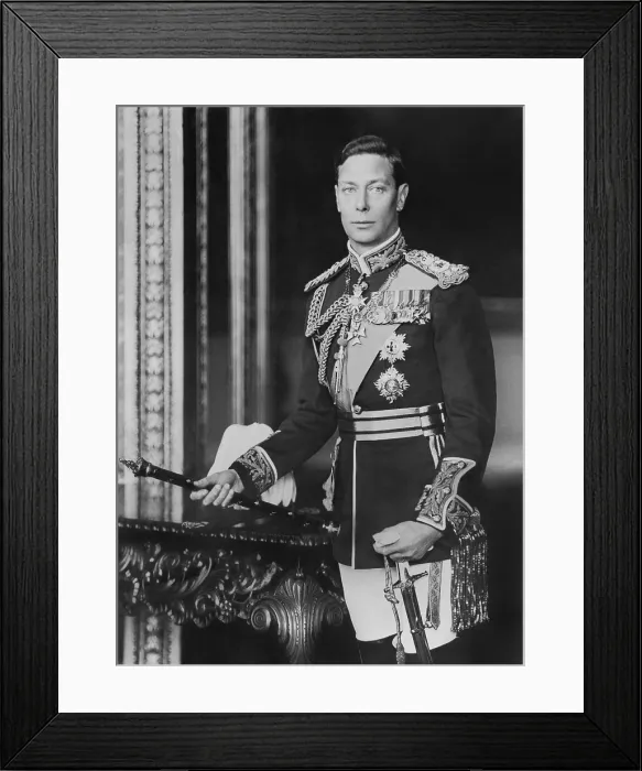 Framed Print : King George VI of Britain, shortly before his coronation in May 1937 (BSLOC_2017_1_89) Framed Print : King George VI of Britain, shortly before his coronation in May 1937 (BSLOC_2017_1_89)