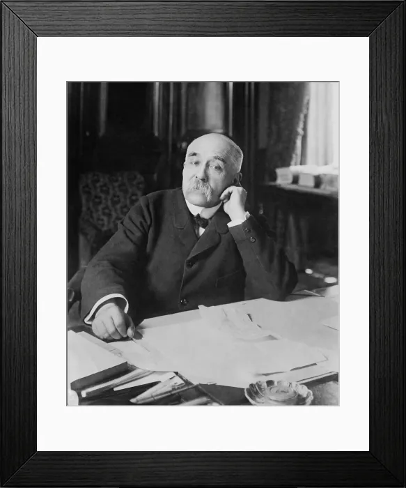 Framed Print : Georges Clemenceau was Prime Minister of France from Oct. 25. 1906 - July 24, 1909