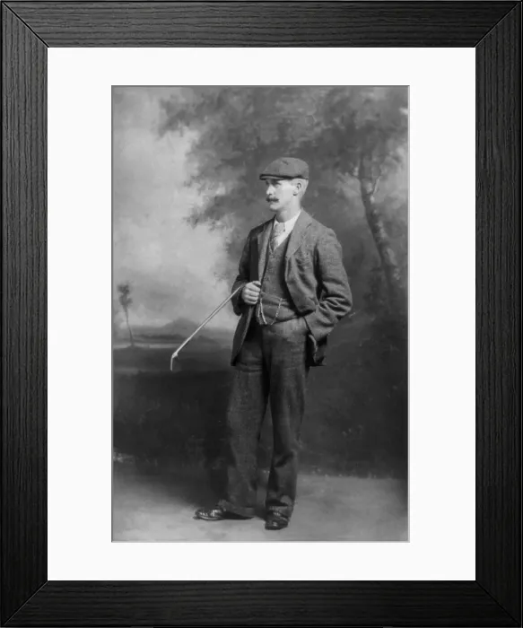 Framed Print : English golfer John Henry Taylor worked as a caddie at age 11 and as professional golfer at 19