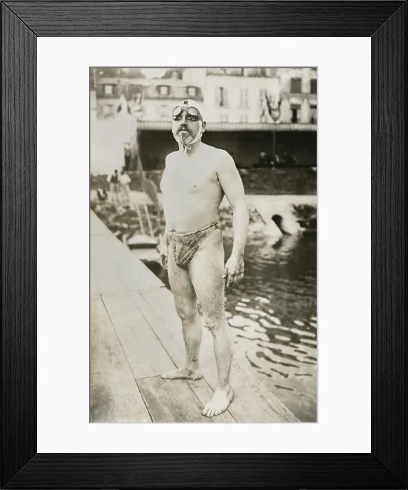 Framed Print : Thomas Burgess became the second person to swim across the English Channel on Sept. 6, 1911 Framed Print : Thomas Burgess became the second person to swim across the English Channel on Sept. 6, 1911