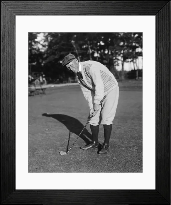 Framed Print : Amateur golfer Charles E. Chick Evans, Jr. in golf pose, March 1915. The following year he would win won both the US Amateur title and US Open (BSLOC_2018_4_188) Framed Print : Amateur golfer Charles E. Chick Evans, Jr. in golf pose, March 1915. The following year he would win won both the US Amateur title and US Open (BSLOC_2018_4_188)
