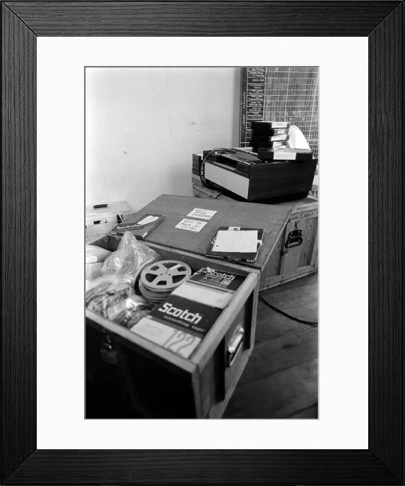 Framed Print : Jonestown November 19, 1978. Files and tapes left after the mass suicide at the People's Temple in Jonestown, Guyana. Nov. 1978 Framed Print : Jonestown November 19, 1978. Files and tapes left after the mass suicide at the People's Temple in Jonestown, Guyana. Nov. 1978
